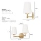 preview thumbnail 3 of 11, Hunter Nolita Vanity Wall Light - Bathroom - Contemporary, Transitional - White Glass Shades - Damp Rated!