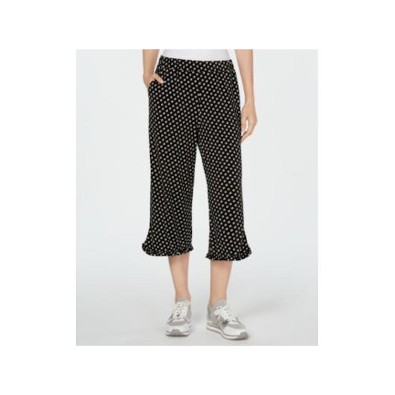 printed cropped pants