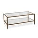 preview thumbnail 31 of 33, Hera 45'' Wide Rectangular Coffee Table with Mirror Shelf