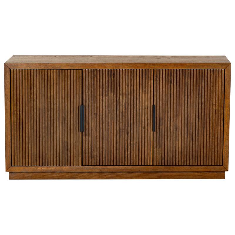 SAFAVIEH Couture Shelbie 3-Door Reeded Sideboard - 60"W x 18"D x 32"H