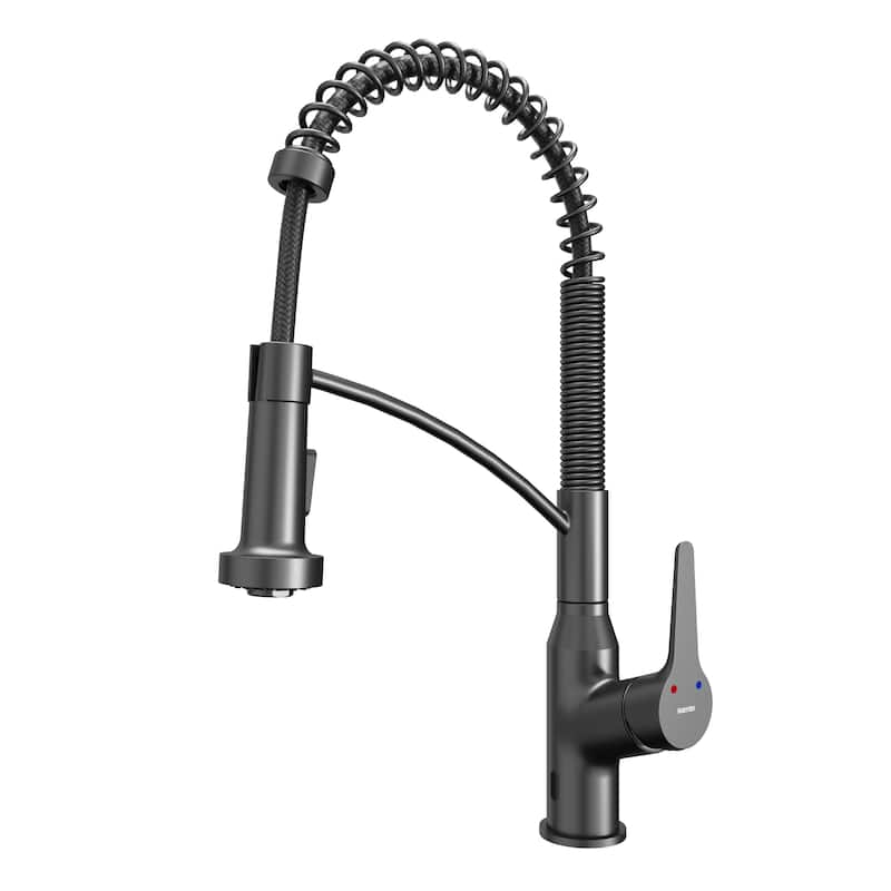 Karran Scottsdale Touchless Single-Handle Pull-Down Sprayer Kitchen Faucet - Gunmetal Grey