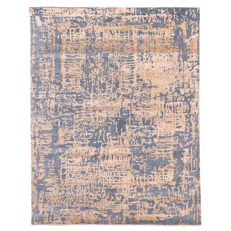 ECARPETGALLERY Hand-knotted Legacy Light Copper Silk, Wool Rug - 7'11 x 10'3