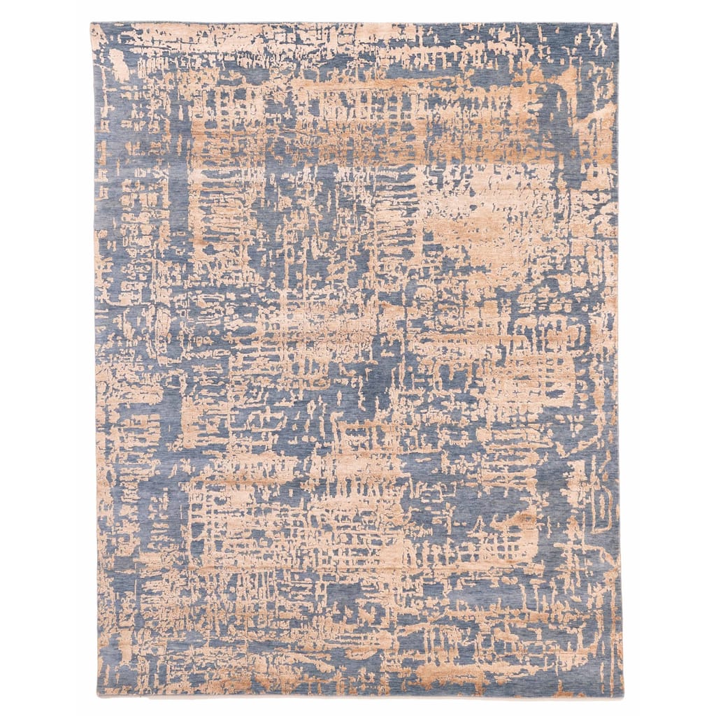 ECARPETGALLERY Hand-knotted Legacy Light Copper Silk, Wool Rug - 7'11 x 10'3