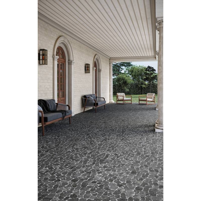 Full Eclectic 18 in. x 18 in. Marble Tumbled Wall and Floor Tile
