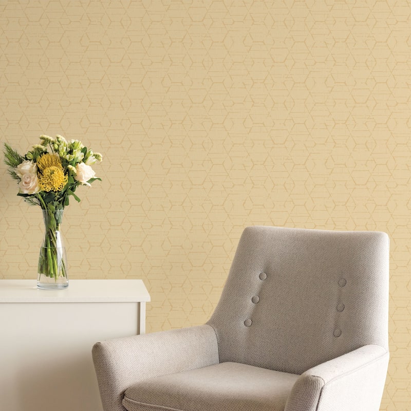 Galerie Wallcoverings Atmosphere Geometric Hextex Non-woven Matte Wallpaper Roll