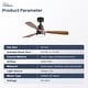 preview thumbnail 68 of 70, Sofucor 48/52 Inch Solid Wood Ceiling Fan with Light Optional, 6-Speed Reversible DC Motor and Remote control,Smart Optional