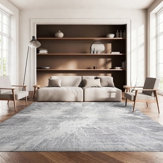 SAFAVIEH Tulum Avdotja Modern Abstract Burst Rug - Ivory/Grey - 8' x 10'