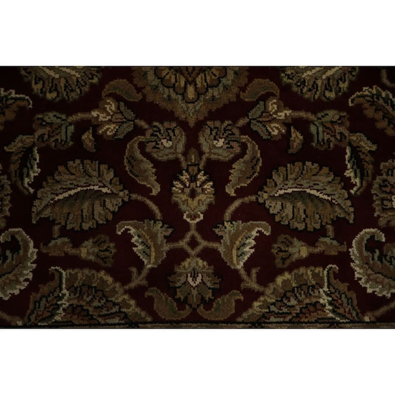 Hand Knotted Oriental 100% Wool Carpet Traditional Floral Red Agra Area Rug - 6' 0'' X 4' 1''