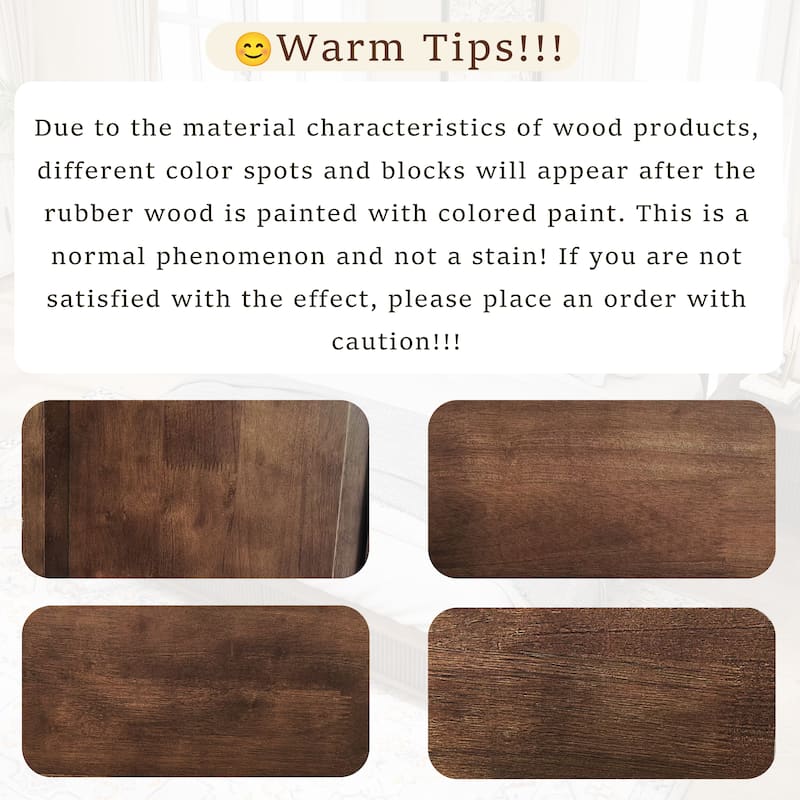 GDFStudio - Traditional Solid Wood Sleigh Bed Frame with High Paneled Headboard & Storage Chest Bench, No Box Spring Needed