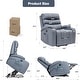 preview thumbnail 18 of 52, EROMMY Oversized Power Lift Recliner with Massage & Heat – PU Leather Chair with Pockets, Cup Holders & USB Port