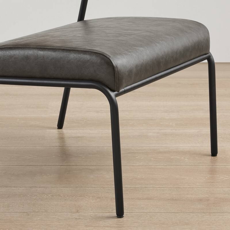 Cassie Upholstered Accent Chair with Metal Frame&Wood Back