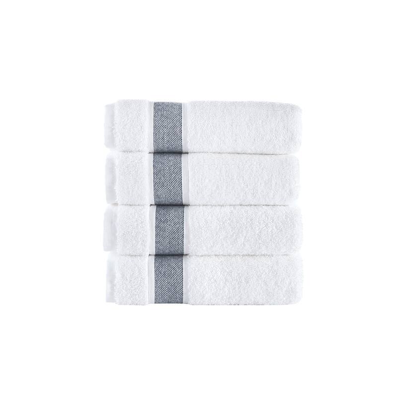 Brooks Brothers Ottoman Rolls 4 pcs Hand Towels - Navy
