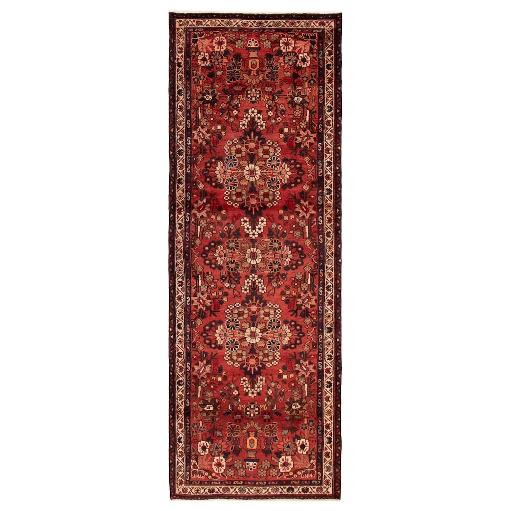 ECARPETGALLERY Hand-knotted Andelz Copper Wool Rug - 3'4 x 9'7