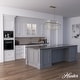 preview thumbnail 3 of 17, Hunter Laurel Ridge 6-Light Linear Chandelier - Kitchen Island, Dining Room - Modern Farmhouse, Candle, Industrial, Transitional