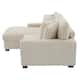 118.4"W Plush Modular Sectional Sofa with Pillows