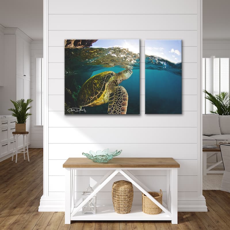 Ready2HangArt 'Maui Turtle Drifts' 2-Piece Wrapped Canvas Wall Art Set