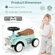 preview thumbnail 23 of 25, Kids Sit to Stand Vehicle with Working Steering Wheel and Under Seat Storage - 23" x 10.5" x 13.5" (L x W x H)