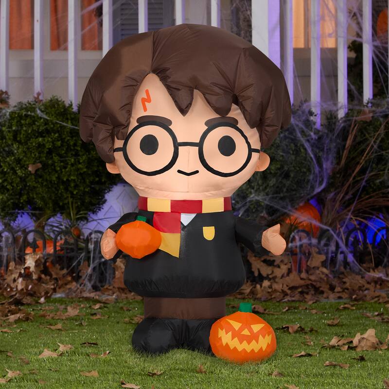 National Tree Company Halloween Inflatable Decoration, Black, Harry Potter, Self Inflating, Plug In, 3 Feet - 36 in