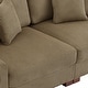preview thumbnail 116 of 132, Corduroy Couch Modular Sectional Sofa with Pillows
