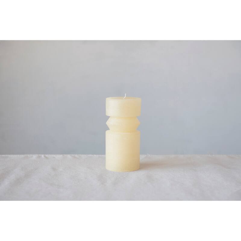 Unscented Totem Pillar Candle