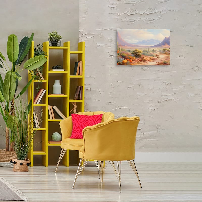 Stupell Flower Lined Desert Path Canvas Wall Art Design By Franklyn Gregory