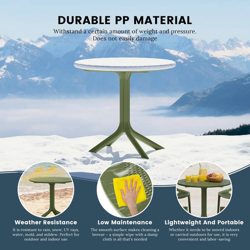 Frond and Form 4-Person Outdoor Round Dining Set