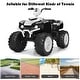 preview thumbnail 45 of 80, Costway 12V Kids 4-Wheeler ATV Quad Ride On Car w/ LED Lights Music - 42''x25.5''x29''(LxWxH)