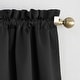 preview thumbnail 43 of 83, Sun Zero Hayden Energy Saving Blackout Rod Pocket Curtain Panel, Single Panel