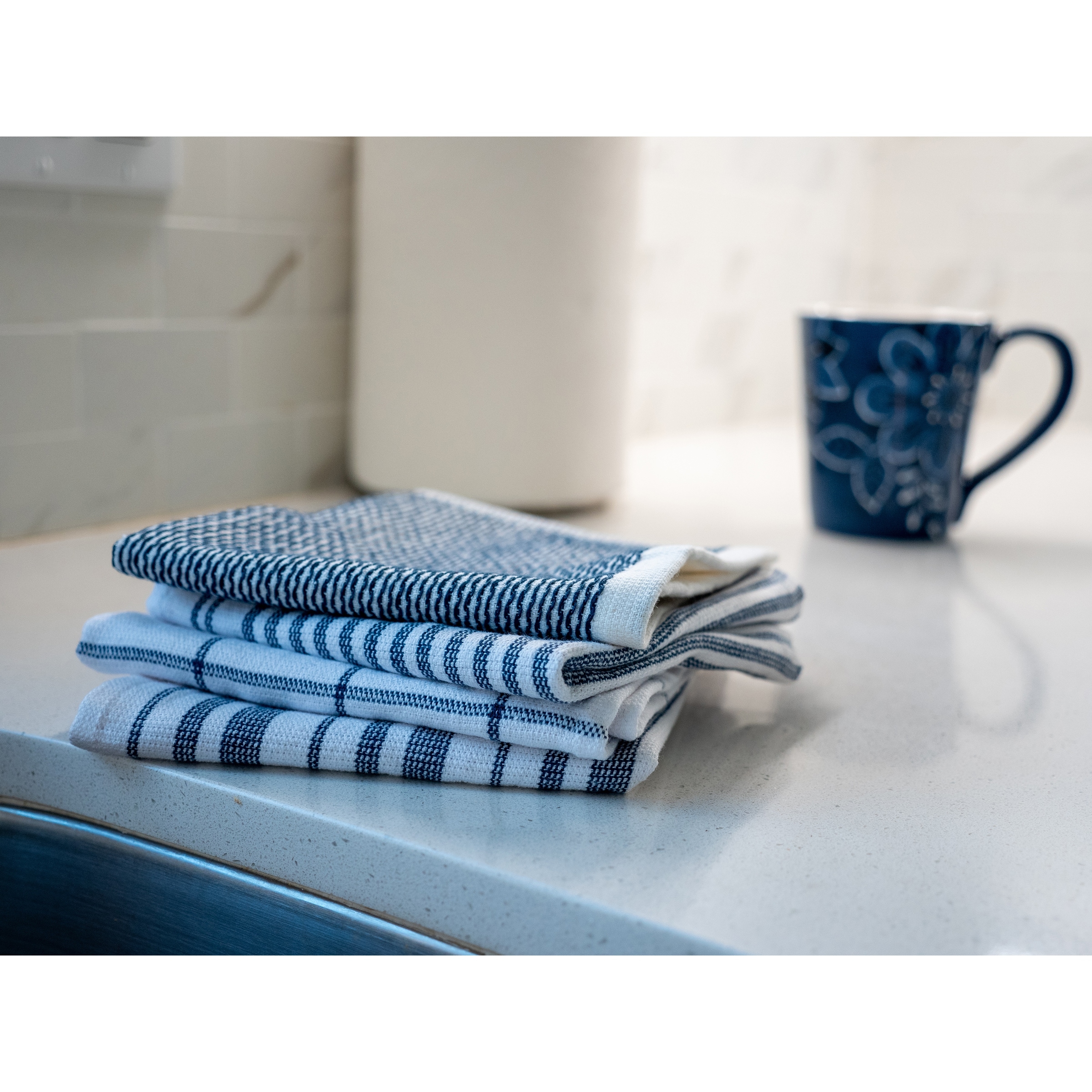 Our Table Solid Kitchen Towels - Black - 2 ct