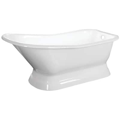 Kingston Brass Aqua Eden 66" Cast Iron Free Standing Tub