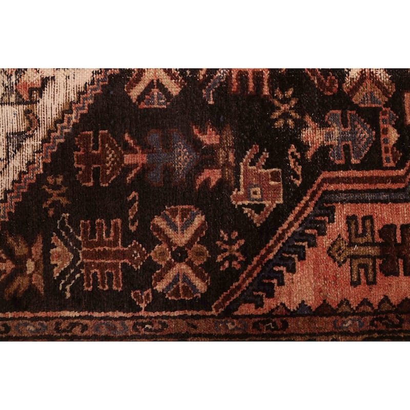 ECARPETGALLERY Hand-knotted Anadol Vintage Black Wool Rug - 2'11 x 5'9