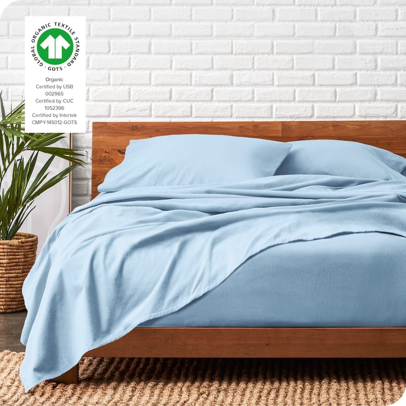Bare Home Organic Cotton Flannel Sheet Set