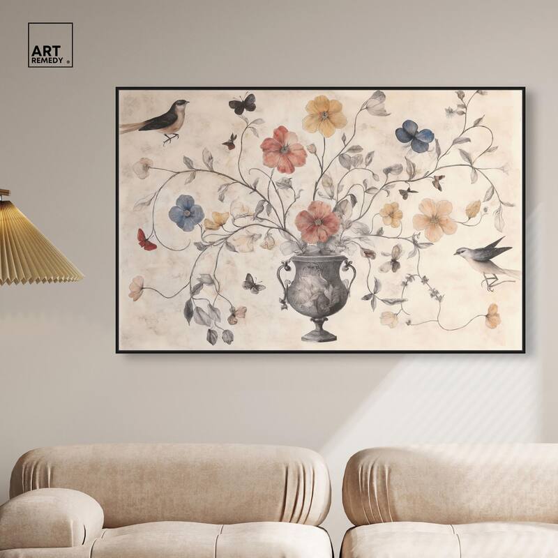 Antique Bouquet Canvas by Art Remedy