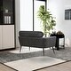 preview thumbnail 1 of 48, Loveseat With 2 Throw Pillows,Black Metal Legs
