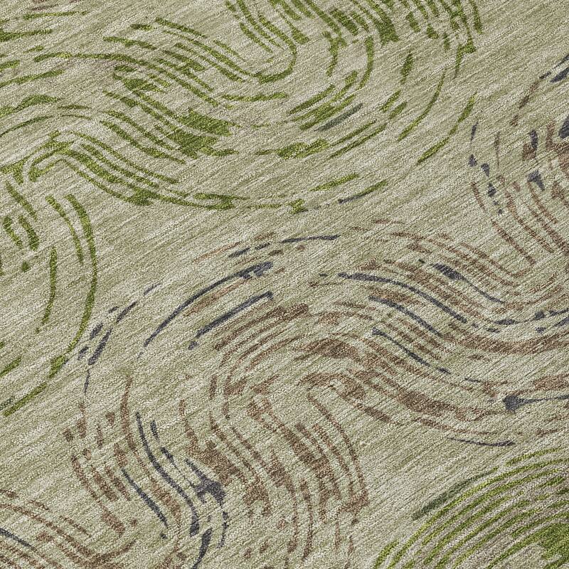 Machine Washable Indoor/ Outdoor Modern Ari Chantille Rug