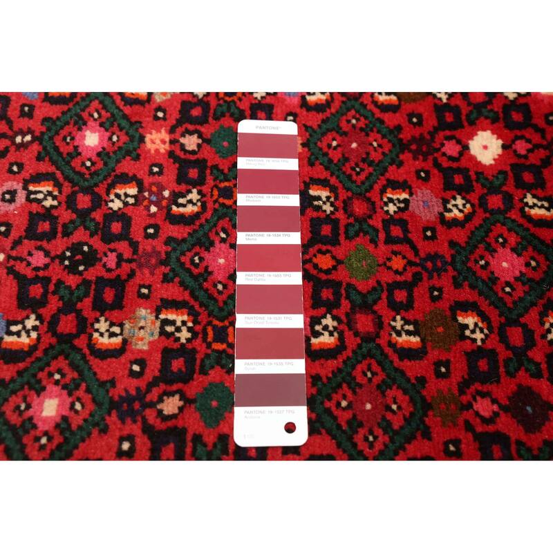 ECARPETGALLERY Hand-knotted Andelz Red Wool Rug - 2'11 x 9'7
