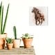 preview thumbnail 1 of 5, Wynwood Studio Canvas Animals Horseback Riding Brown and Cream White Farmhouse Wall Art Canvas Print 12 x 12