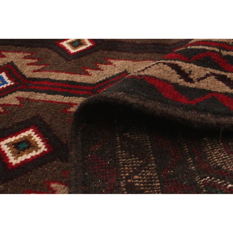 Hand-knotted Rizbaft Tan Wool Rug - 3'4" x 5'6"/3'4 x 5'6