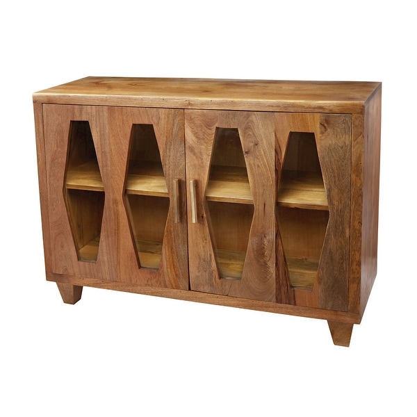 Elk Home 985-005 Retro Diamond 33"H X 16"W X 46"L Cabinet - Natural Mango
