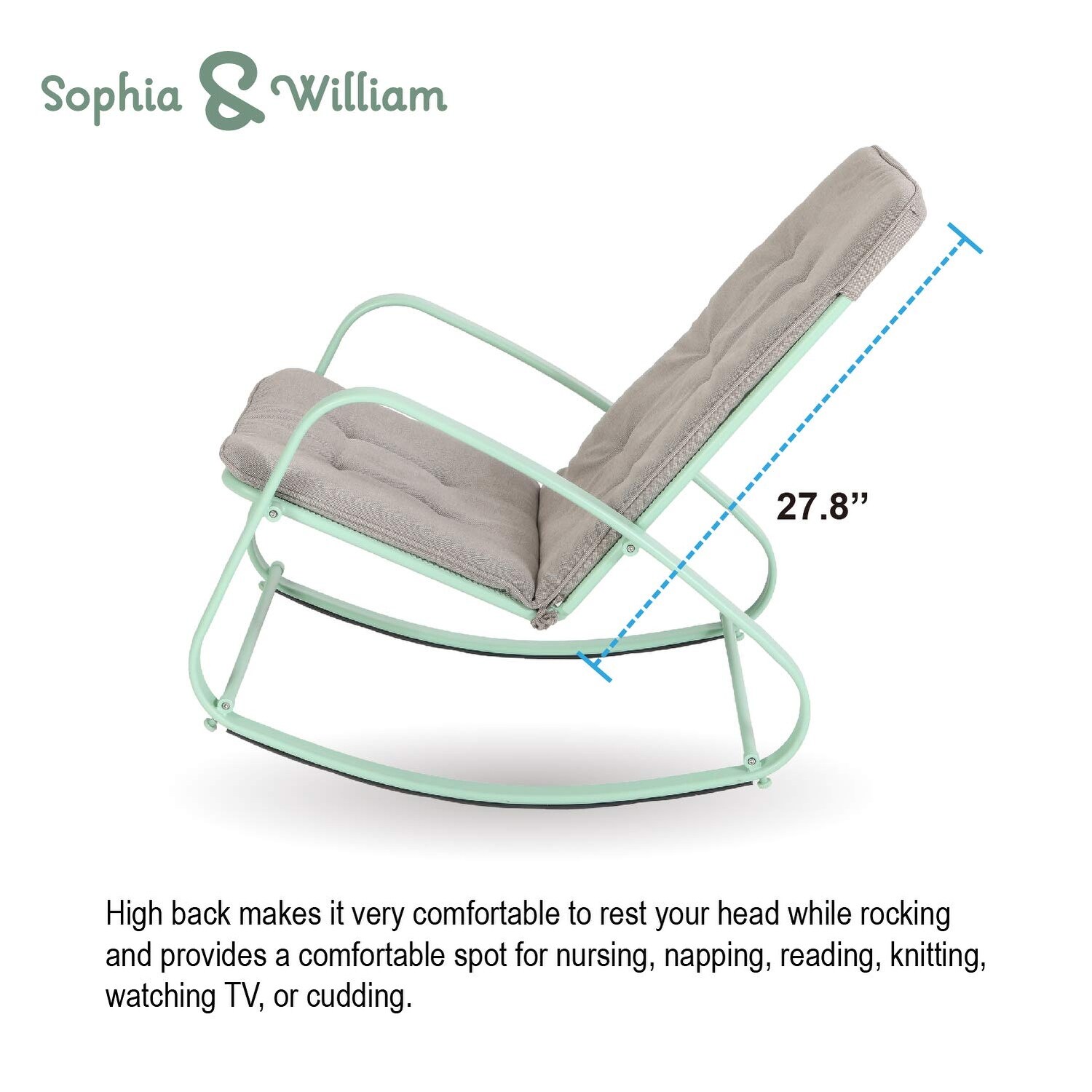 Sophia William Patio Dining Chairs 2 Pieces C Spring Motion Textilene Metal Chairs High Back Support 300 Lbs Weather Resistant Outdoor Furniture For Lawn Garden Balcony Pool Backyard Patio Lawn
