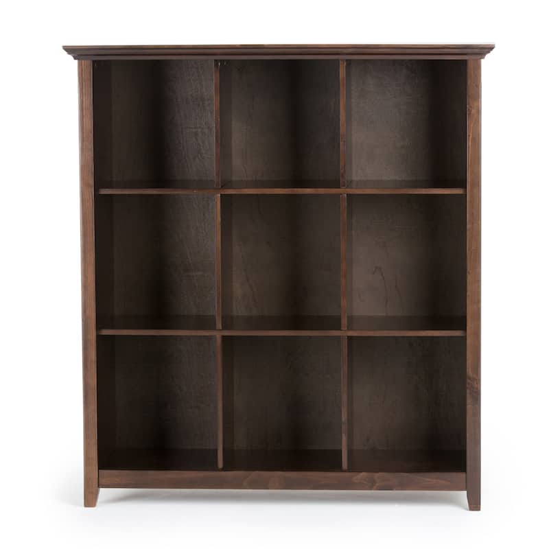 WYNDENHALL Normandy SOLID WOOD 48x44 inch Transitional 9 Cube Bookcase and Storage Unit - 44 Inches wide
