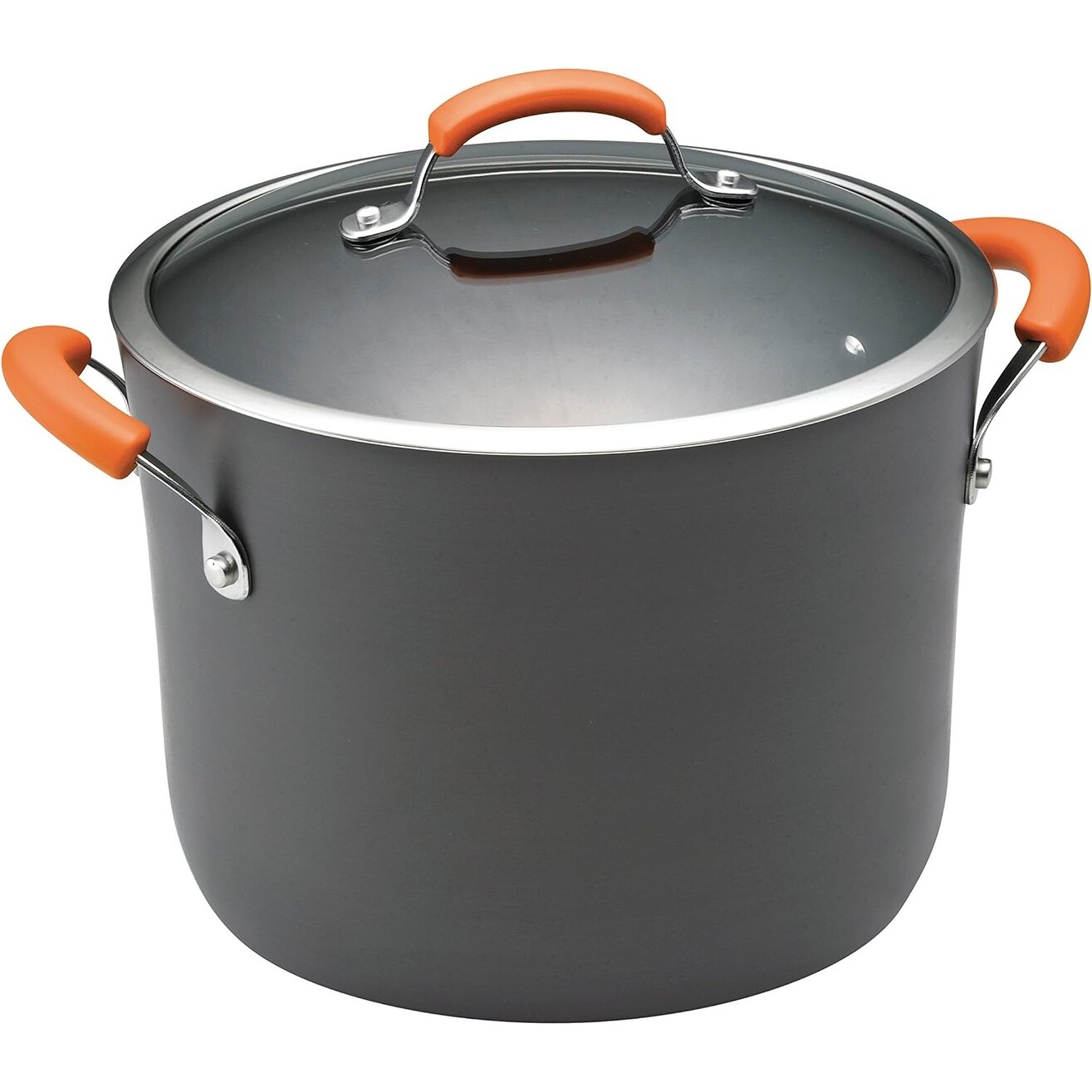 Hard-Anodized Nonstick Oval Pasta Pot / Stockpot with Lid - Bed