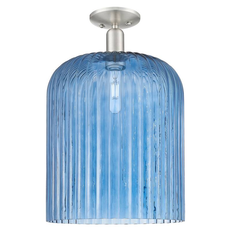 Innovations Lighting 716-1C-G559-12BL Bridal Veil 12" Wide Semi-Flush - Brushed Satin Nickel