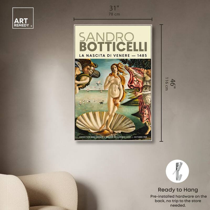 Renaissance Birth of Beauty Canvas by Art Remedy
