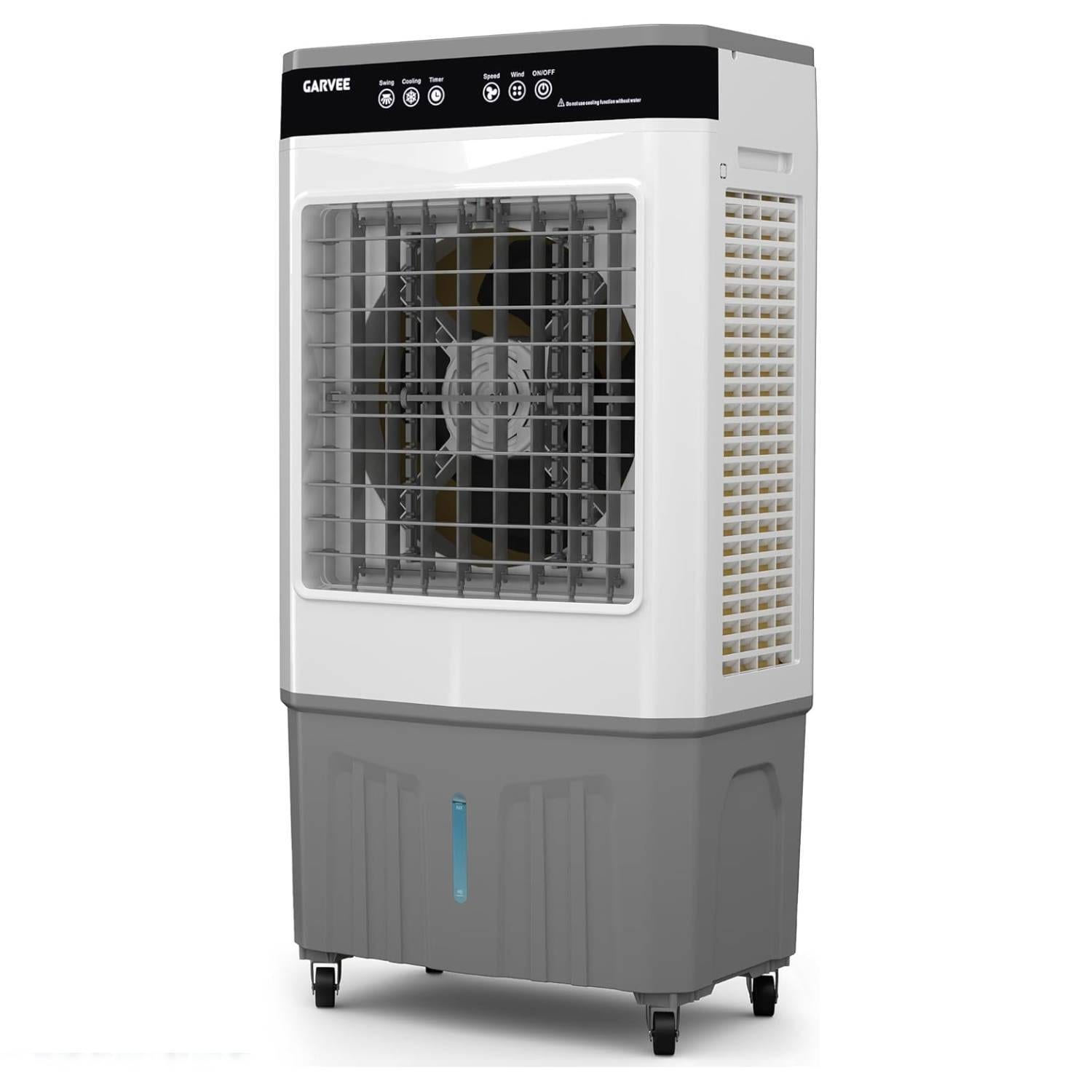 Garvee 8.4 Gal Evaporative 3500 CFM Portable Cooling Fan, Air Cooler with Touch Screen for Bedroom, Home, Office