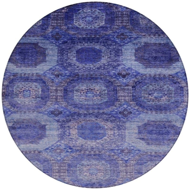 HomeRoots Medallion Transitional Rectangle Outdoor Rug