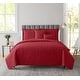 preview thumbnail 10 of 22, Empyrean Bedspread Quilt Set - Ellipse Weave Pinsonic Lightweight Coverlet Set Burgundy Red - Queen