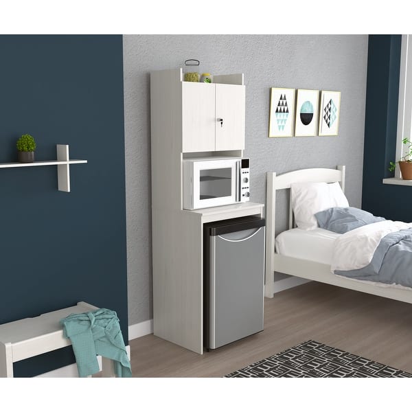 Compact Dorm Mini Fridge Organization Furniture Black College Shelving  Storage Solutions