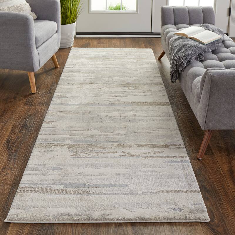 Grand Bazaar Kayden Machine Made Abstract Modern Area Rug