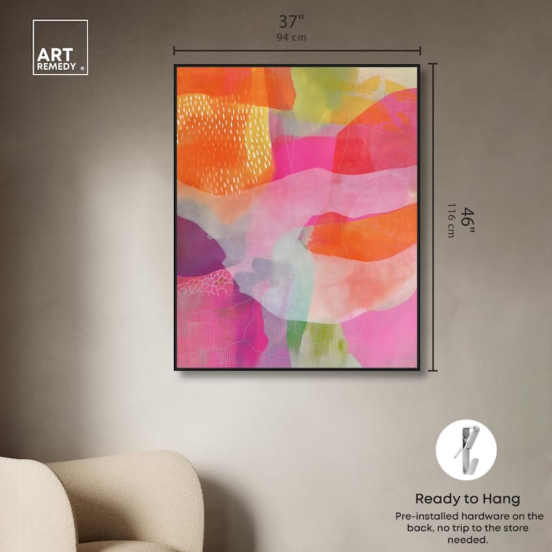 Garnet Gleam IV Canvas by Art Remedy